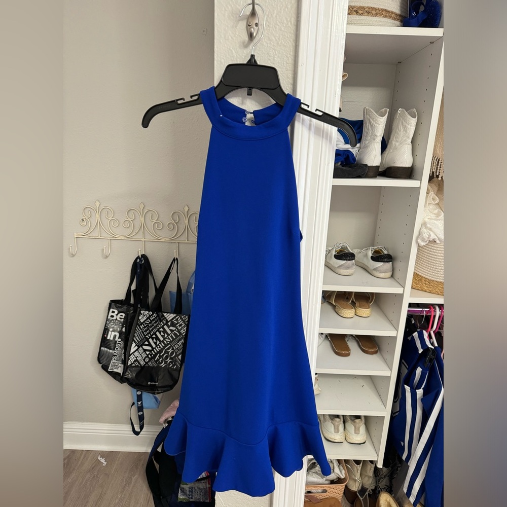Lulus blue halter dress